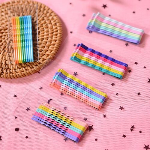 Ages Chaude 10 Pièces/Ensemble Pince À Cheveux Dame Épingles À Cheveux Épingles À Cheveux Colorées Pour Les Femmes Vague Invisible Hairgrip Barrette Pinces À Cheveux Accessoires 