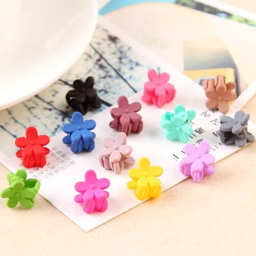 Ages 10/20 Pièces Couleur Aléatoire Mignon Enfants Filles Épingles À Cheveux Petites Fleurs Pince 4 Griffes En Plastique Pince À Cheveux Pince Barrettes Cheveux Acces 