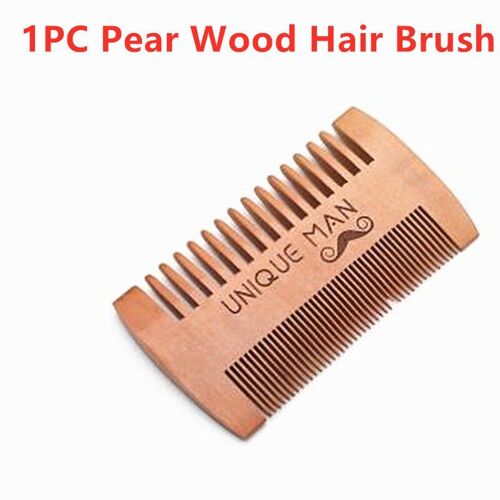 Ages 1pc Naturel Poire Bois Brosse À Cheveux Peigne À Cheveux Pour Hommes Barbe Soins Antistatique Bois Peigne Soins Des Cheveux Outils Bois Peigne Massage Peigne 