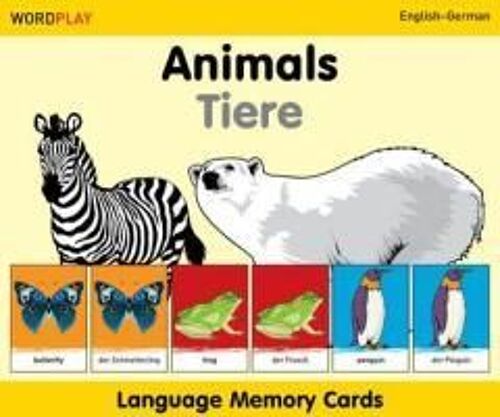 Wordplay Language Memory Cards-Animals (English-German)