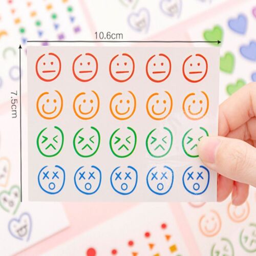 Ages 4 Pièces/Ensemble Imperméable Faux Tatouage Hyuna Vent Fille Coloré Souriant Visage Coeur Tatouage Pour Femmes Fille Temporaire Tatouage Autocollant 