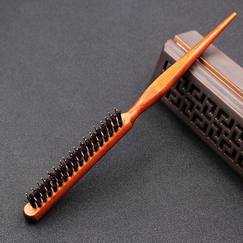 Ages Salon Professionnel Taquin Arrière Brosses À Cheveux En Bois Mince Ligne Peigne Poils Brosse À Cheveux Extension Coiffure Outils De Coiffure 1pc 
