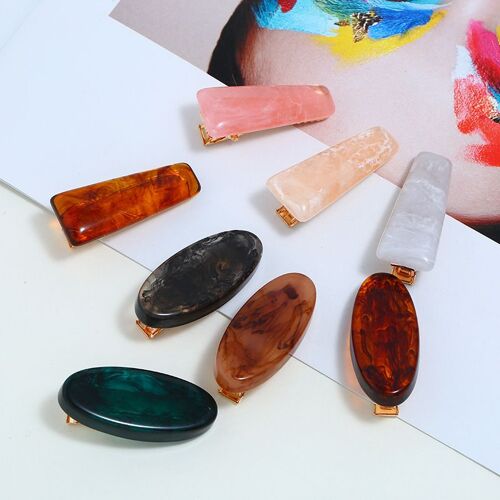 Ages Nouveau Femmes Filles Mignon Fantaisie Acétate Petit Rectangle Épingle À Cheveux Chapeaux Pince À Cheveux Barrette Bandeau Mode Cheveux Accessoires 