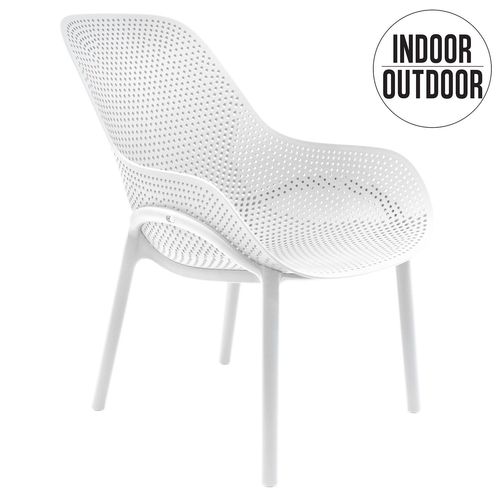 Fauteuil Pour Table De Jardin Design Malibu - Blanc