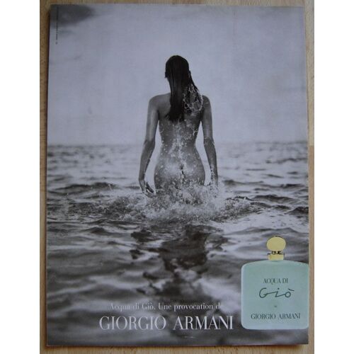 Publicité Papier - Parfum "Acqua Di Gio" De Giorgio Armani De 1995