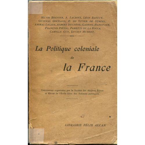 La Politique Coloniale De La France Conferences