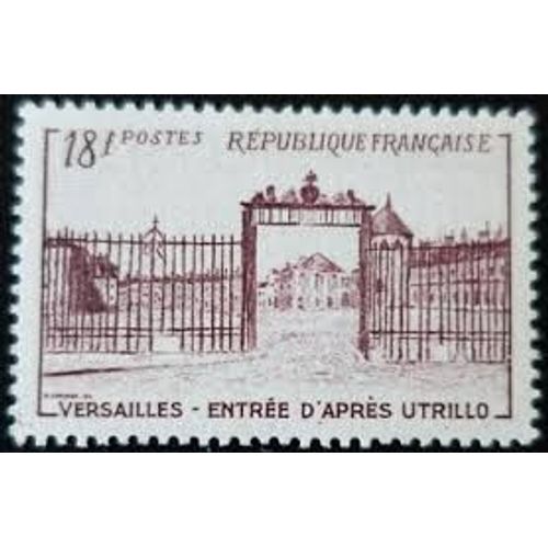 Grille D'Entrée Du Château De Versailles Année 1952 N° 939 Yvert Et Tellier Luxe