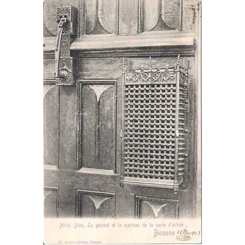 Beaune - Hotel Dieu - Le Guichet Et Le Marteau De La Porte D'entrée - Carte Precurseur - Oblitérée 1903 - Ref 021 588