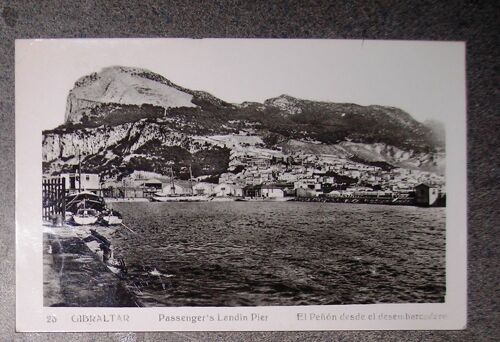 Carte Postale Écrite 23 Gibraltar Passenger's Landin Pier El Penon Desde El Desembarcadero
