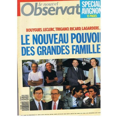 Le Nouvel Observateur  N° 1339 : Le Nouveau Pouvoir Des Grandes Familles