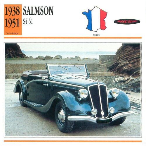 Fiche Atlas Voiture Salmson S4-61