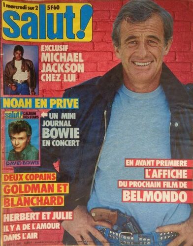 Salut 201 1983 Belmondo/Pietri Herbert Leonard/Noah/Bowie/Richard Berry/Quartz/Goldman/Jackson