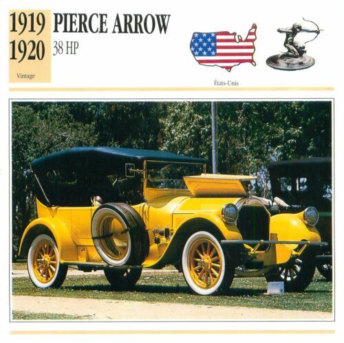 Fiche Atlas Voiture Pierce Arrow 38 Hp