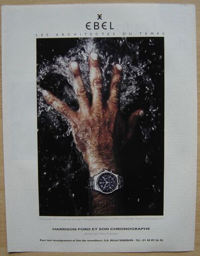 Publicité Papier - Montre Ebel De 1999
