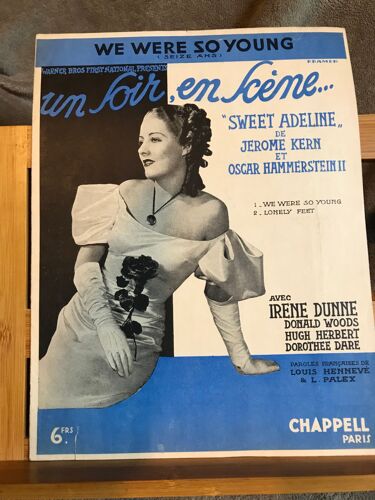 J. Kern Oscar Hammerstein Sweet Adeline Partition Chant Piano Film Éd. Chappell