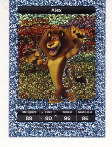 Carte Madagascar : Alex N°78  - Collection Dreamworks - Carrefour  Carte Titane