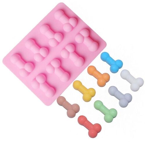 Moule À Gâteau Halloween Spoof Bonbons Moule Sexy Pénis Gâteau Moule Dick Plateau Silicone Moule Savon Bougie Moules Sucre Artisanat Outils