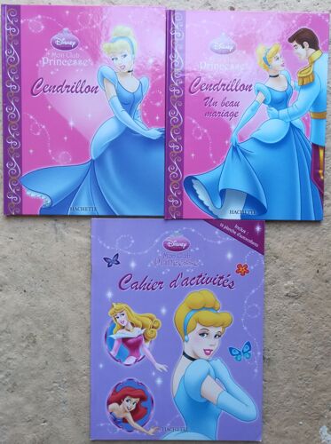 Lot Mon Club Princesse Cendrillon : 2 Livres Et 1 Cahier D'activités