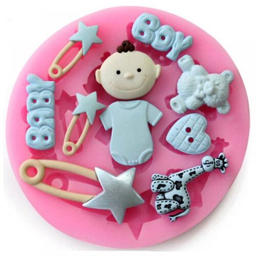 Moule À Fondant En Silicone Pour Bébé Fille, Outils Artisanaux En Sucre, Moules À Gâteaux Au Chocolat, Pour Confiserie