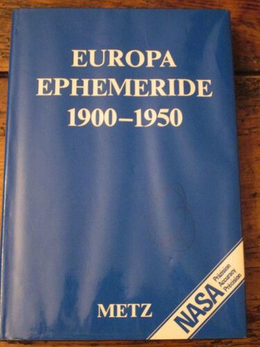 Europa Ephemeride 1900-1950
