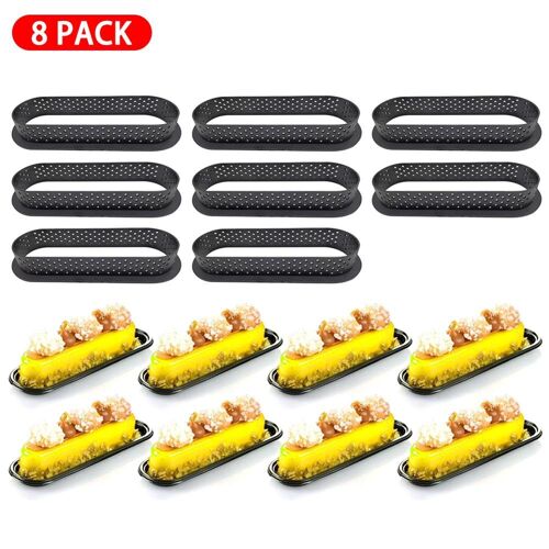 Moule À Gâteau Perforé, Coupeur De Forme Ovale, Ustensiles De Cuisson Antiadhésifs, Anneau De Mousse, Décoration De Tarte, Fournitures De Cuisine À Domicile