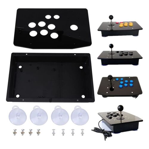 Ages Panneau Acrylique Et Kit De Couverture Kit De Bricolage Remplacement Pour Arcade Gaming Noir