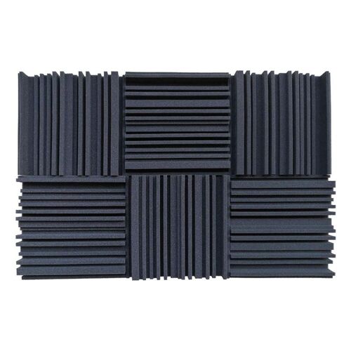 AGES 6 Pièces Studio Acoustique Mousse D'absorption Panneau Large Bande Absorbeur de Bruit Périodique Structure de Cannelure