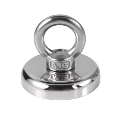 Ages M6 Fort Néodyme Détecteur Oeil Boulon Anneau Aimant D42x40mm Récupération Chasse