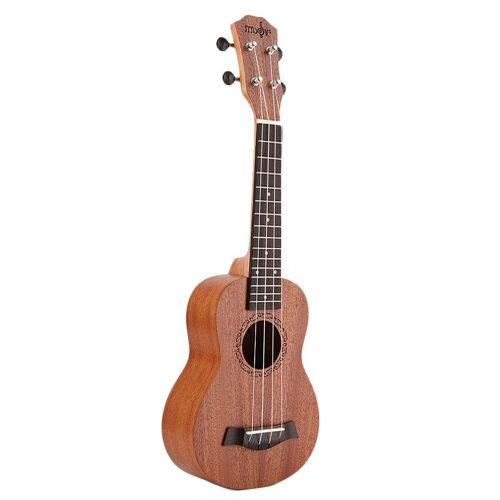 Ages 21 Pouces Ukulélé Soprano Débutant Ukulélé Guitare Ukulélé Acajou Cou Délicat Tuning Peg 4 Cordes Bois Ukulélé