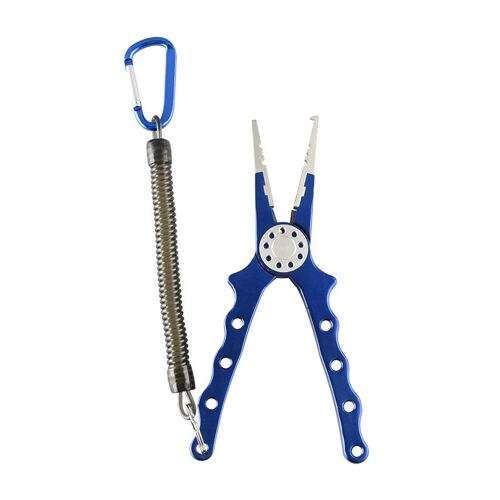 Ages Booms Pêche X02 De Pêche En Alliage D'aluminium Pince Anneau Fendu Coupe Crochets Remover Outil Avec Lanière Rétractable Et Gaine S'attaquer