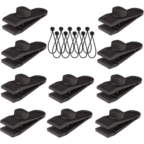 Ages Pinces De Bâche Poignée De Verrouillage Robuste? Paquet De 20 Pinces De Bâche Robuste? Attaches De Tente De Requin