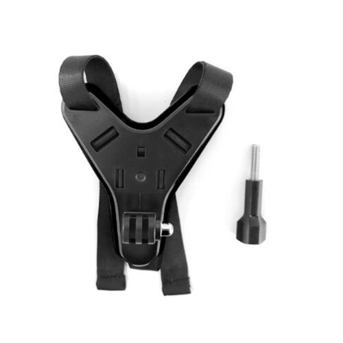 Ages Moto Casque De Vélo Menton Support Adaptateur Caméra Hero765 Petite Fourmi Sport Caméra Fixe Ceinture Accessoires-Noir