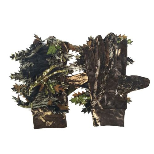 Ages Chasse En Plein Air 3d Feuilles D'érable Bionic Camouflage Gants Doigt Complet Antidérapant Gants De Pêche