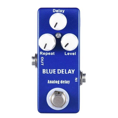 Ages Mosky Bleu Profond Retard Mini Guitare Effet Pédale Véritable Contournement