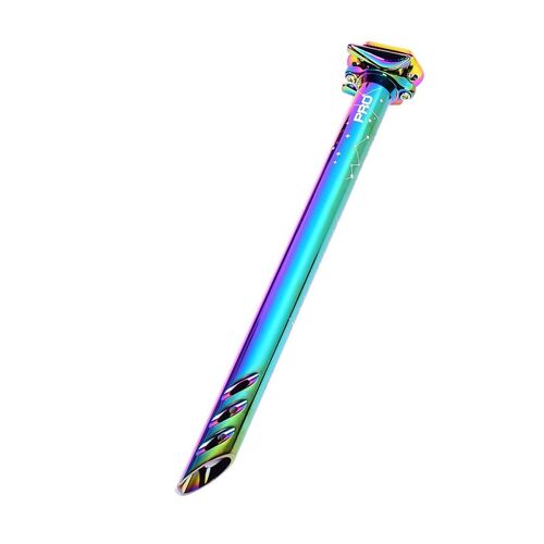Ages Cnc Vélo Tige De Selle Coloré Vélo Siège Tige Arc-En-Ciel Siège Tube Pour Vtt Vélo De Route