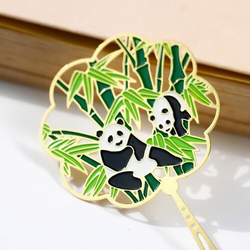 Ages Marque-Page En Métal En Forme De Panda Petits Signets Chic Portables Pour Cadeaux Sous Vente