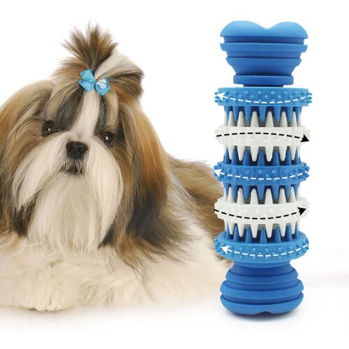 Ages Jouets Molar Pour Chiens Pour Mettre Des Snacks? Engrenage En Caoutchouc? Propre? Dents Rotation? Produits À Mâcher? Durable? Sous-Vente
