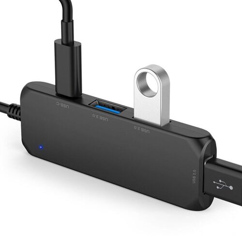 AGES USB-C Portable 4K Hub type-c vers USB 2.0 adaptateur avec 1 Port mâle 4 Ports femelles sous vente