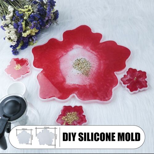 Ages Résine De Moule De Moulage De Garniture De Caboteur D'agate De Silicone Faisant La Sous-Vente De Bricolage D'outil D'artisanat De Moule Époxyde