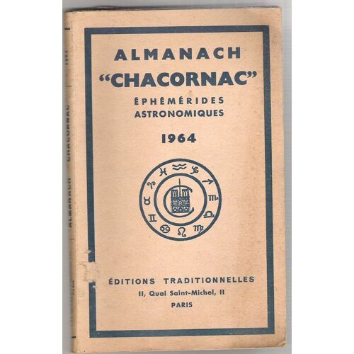 Almanach Chacornac Ephemerides Astronomiques 1964