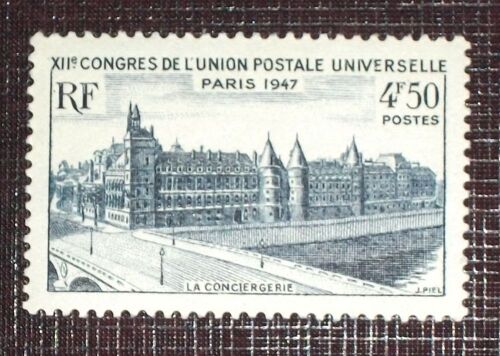 France N° 781 Neuf Sans Charnière De 1947 - 4f50 Bleu-Gris « 12ieme Congrès De L'union Postale Universelle, À Paris : La Conciergerie »