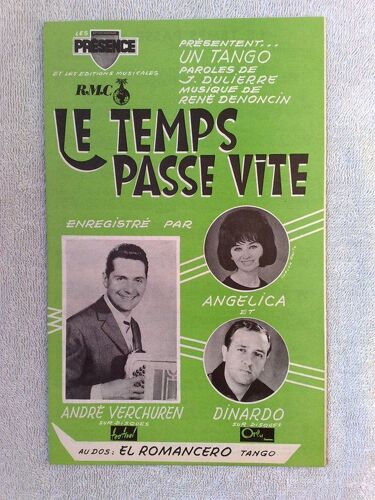Tangos : "Le Temps Passe Vite"  (Verchuren, Angélica, Dinardo)  //  El Romancero  (Dinardo)