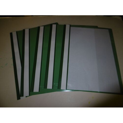 Lot De 5 Chemises De Presentation A Languette De Luxe En P.V.C. Verte Esselte 56326