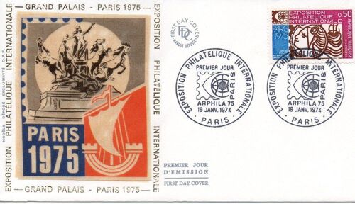 Fdc - 1er Jour - Arphilia 75 - Paris, Le 19 Janvier 1974