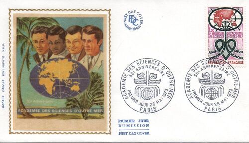 Fdc - 1er Jour - 50e Anniversaire - Academy Des Sciences D'outremer - Paris, Le 26 Mai 1973