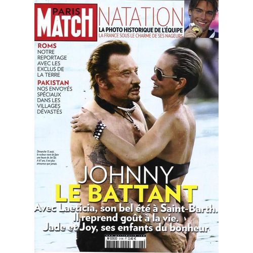 Paris Match  N° 3196 : Hallyday 10p/ Bousquet-Bernard-Duboscq-Lacourt 6p/ 4p Chacun: Bundchen/ Sublet/ Lelouch/ 2p: Dutronc/ Goude/ 1p: Chan/ Casalta/ Arcad Fire/ Nothomb