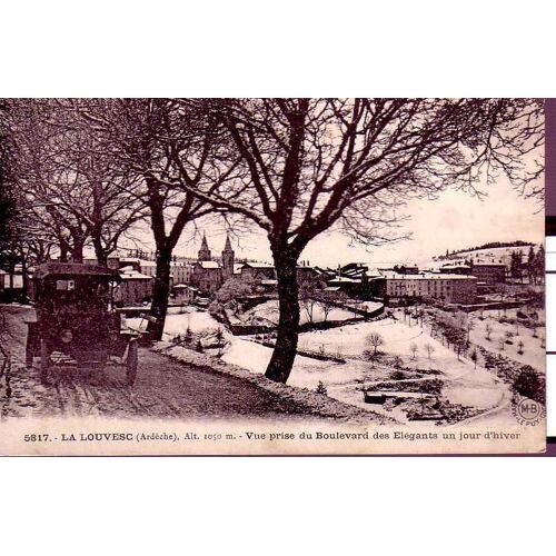 La Louvesc - Vue Prise Du Boulevard Des Élégants Un Jour D'hiver - Neuve - Ref 021 220