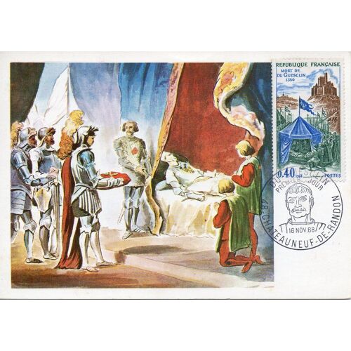 La Mort De Duguesclin - Châteauneuf  De Randon - Le 16 Novembre 1968 - Fdc 1er Jour