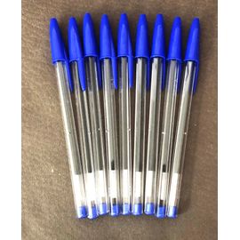 Lot De 9 Stylos Bic Cristal Encre Bleue