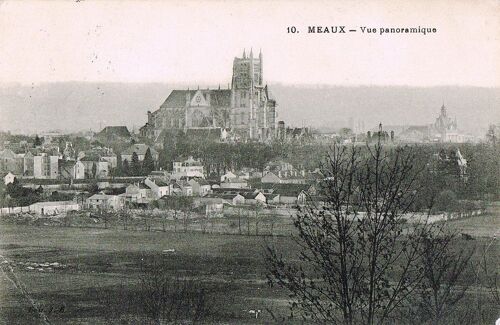 Carte Postale Ancienne, France, Seine Et Marne ( 77 ), Meaux, Vue Générale